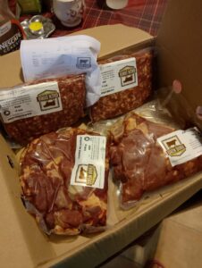 Peido de carne envasada