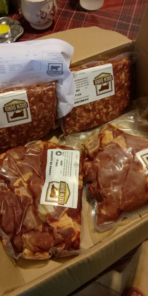 Peido de carne envasada