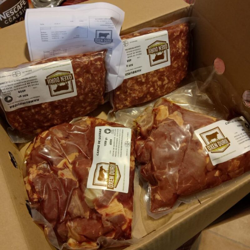 Peido de carne envasada